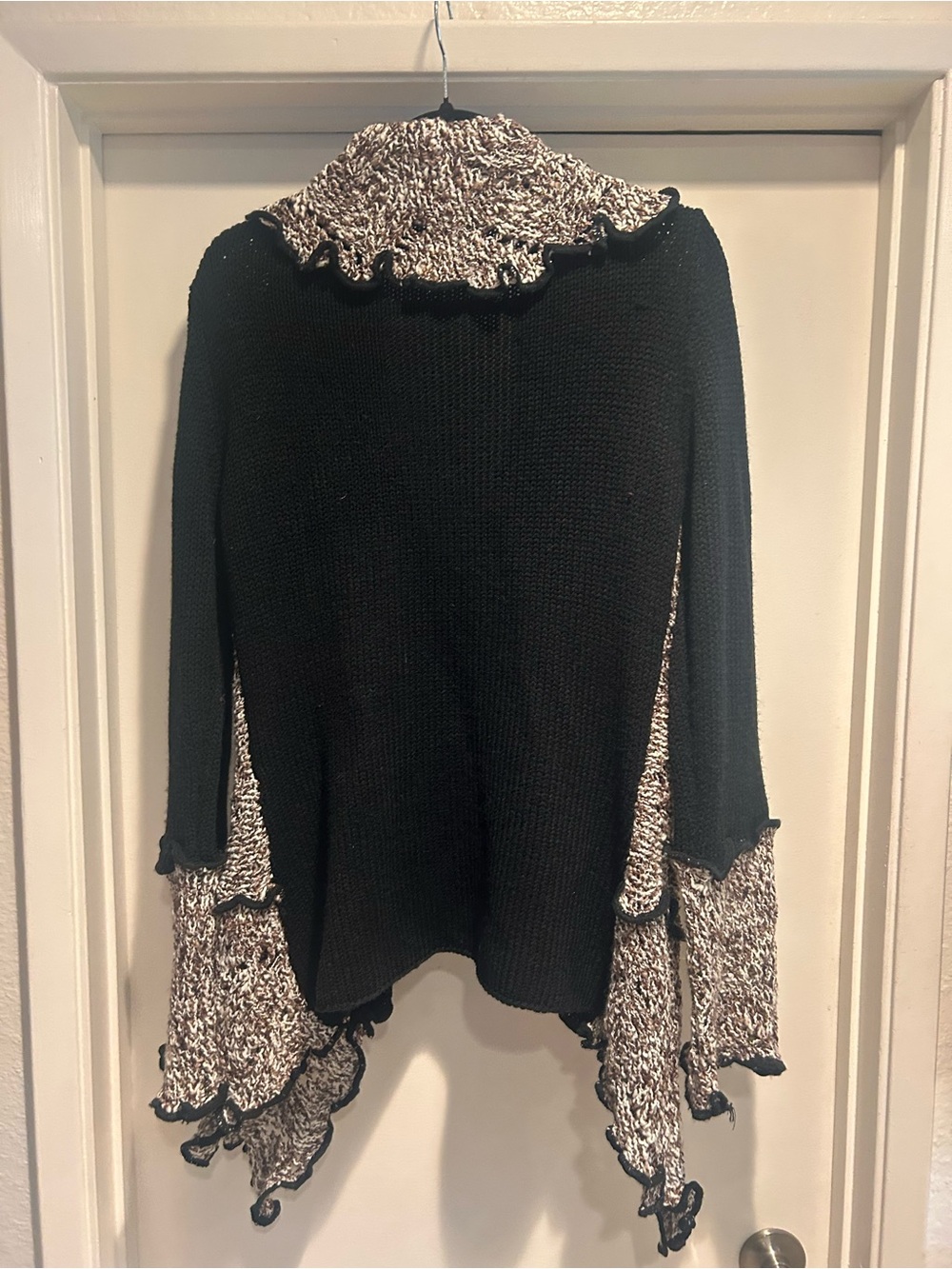 Wavy Knit Self Tie Sweater - Picture 2 of 5